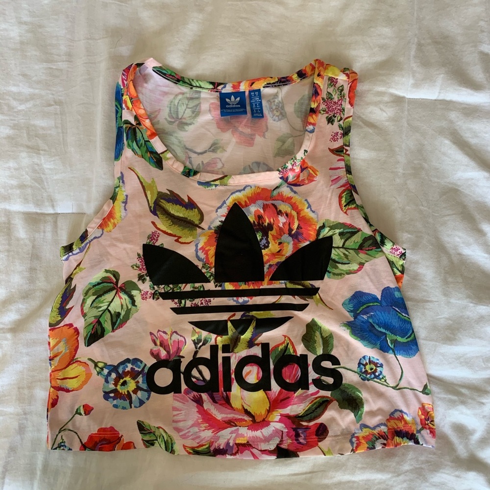 Adidas Floral Crop Top